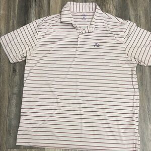 Rhoback The Old Glory Mens Striped Polo Size XL